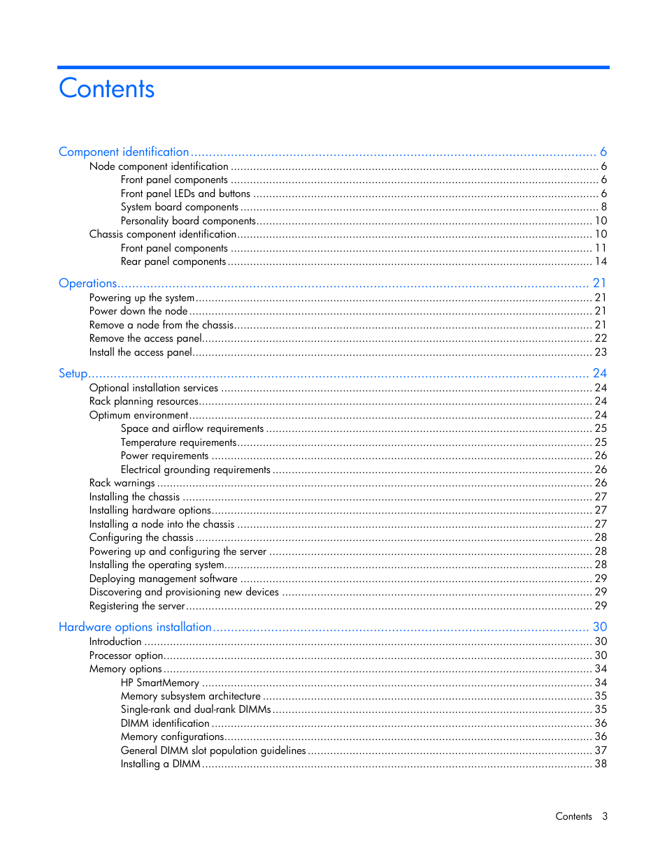 HP ProLiant SL4540 Gen8 Server User Manual | Page 3 / 78