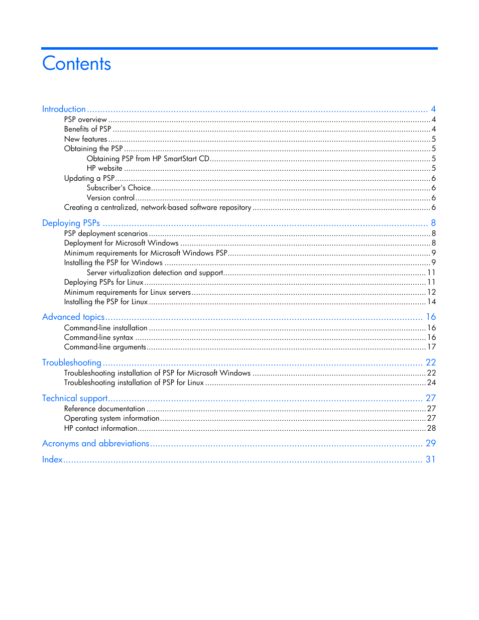 HP SmartStart-Software User Manual | Page 3 / 32