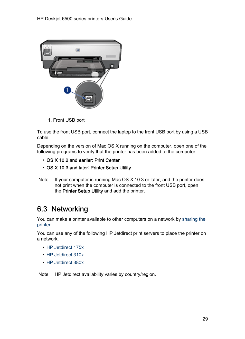 3 networking | HP Deskjet 6540 Color Inkjet Printer User Manual | Page 29 / 184