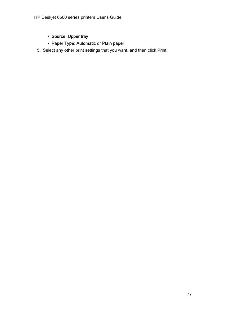 HP Deskjet 6540 Color Inkjet Printer User Manual | Page 77 / 184