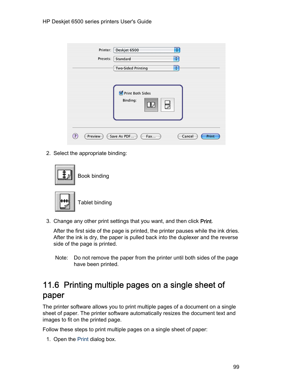 Printer software | HP Deskjet 6540 Color Inkjet Printer User Manual | Page 99 / 184