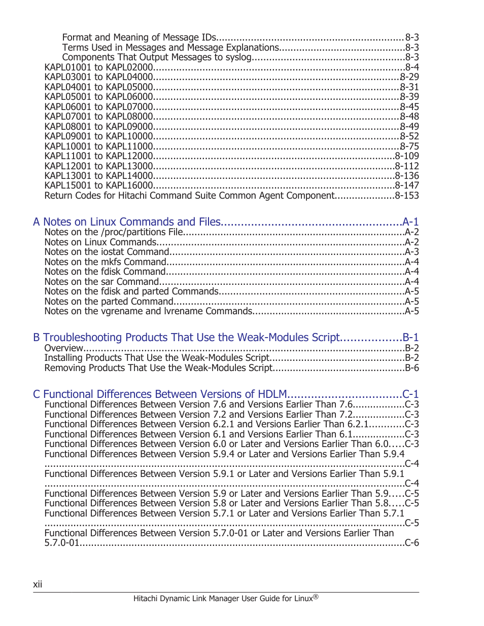 HP Hitachi Dynamic Link Manager Software User Manual | Page 12 / 712