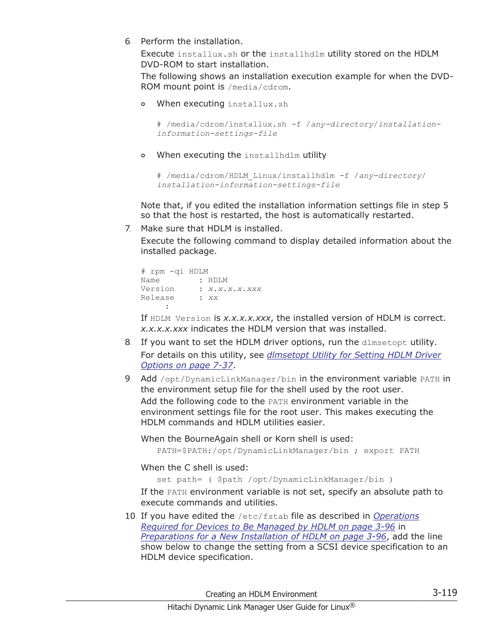 HP Hitachi Dynamic Link Manager Software User Manual | Page 191 / 712