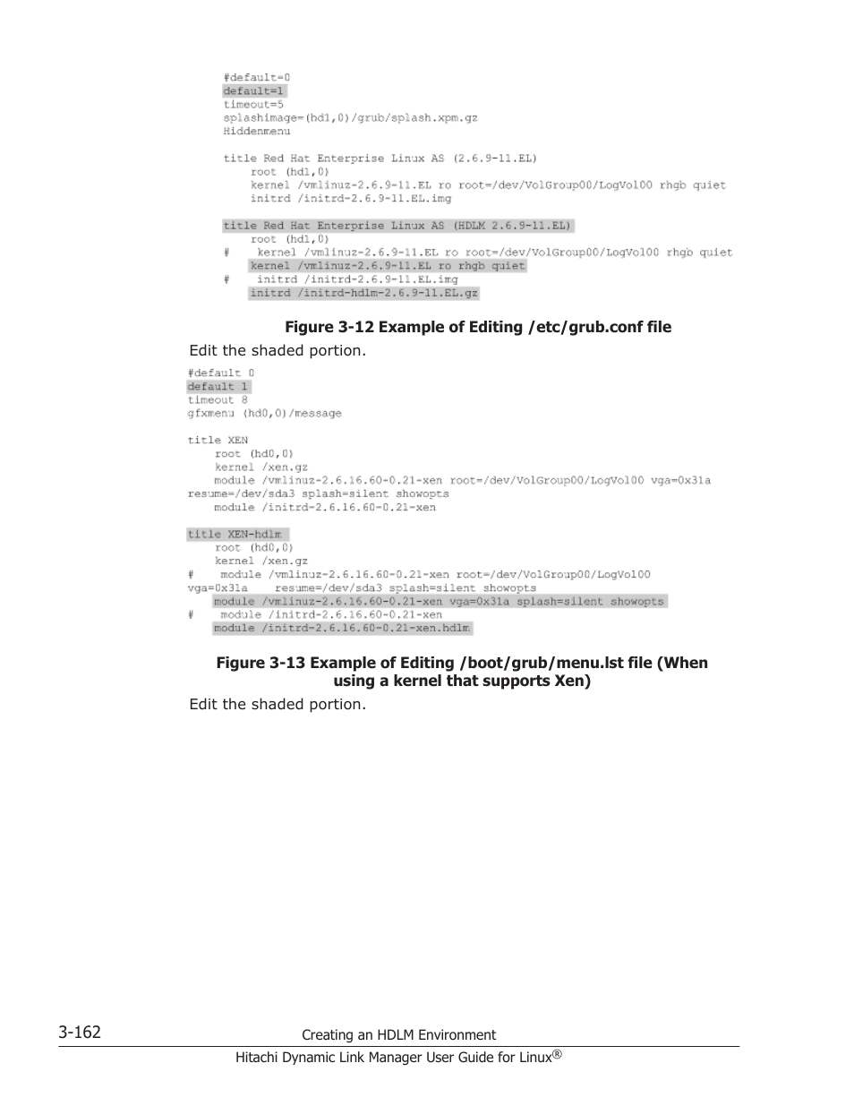 Figure 3-12 example of, Figure 3-13 example of | HP Hitachi Dynamic Link Manager Software User Manual | Page 234 / 712