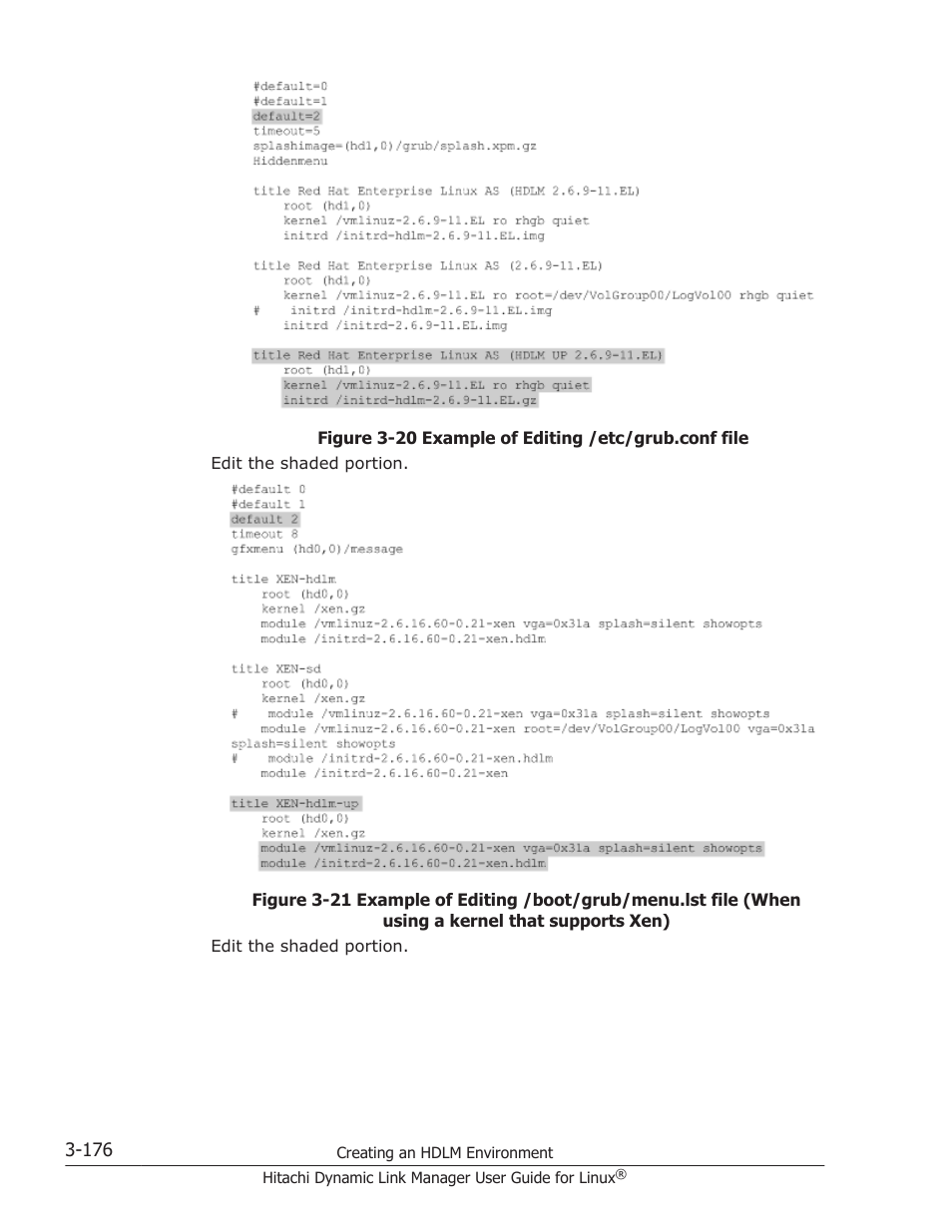 Figure 3-20 example of, Figure 3-21 example of | HP Hitachi Dynamic Link Manager Software User Manual | Page 248 / 712