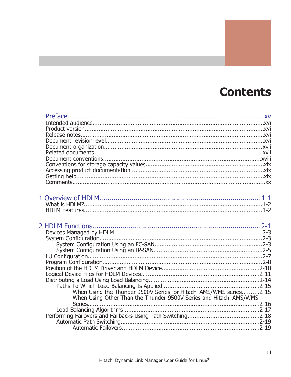 HP Hitachi Dynamic Link Manager Software User Manual | Page 3 / 712