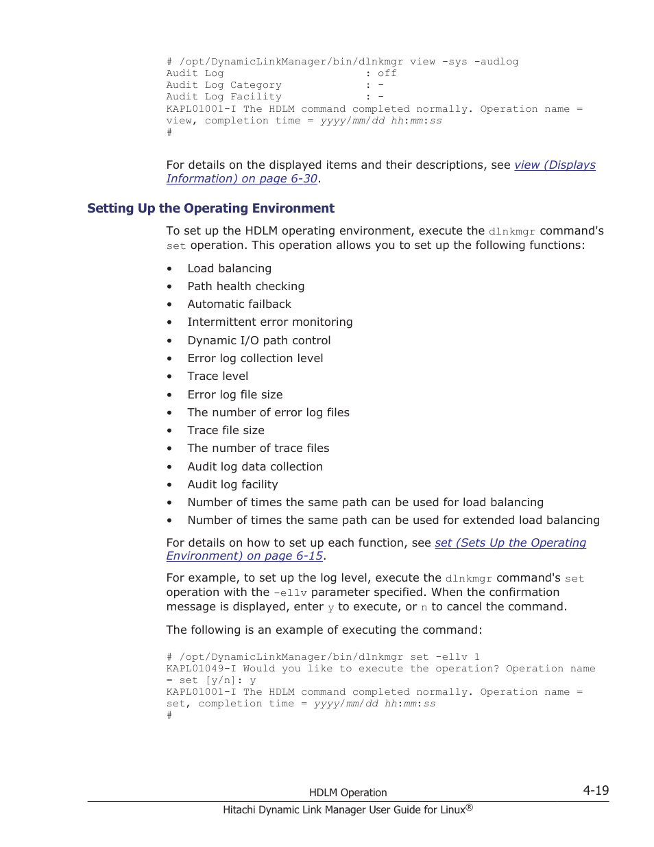 Setting up the operating environment -19 | HP Hitachi Dynamic Link Manager Software User Manual | Page 351 / 712