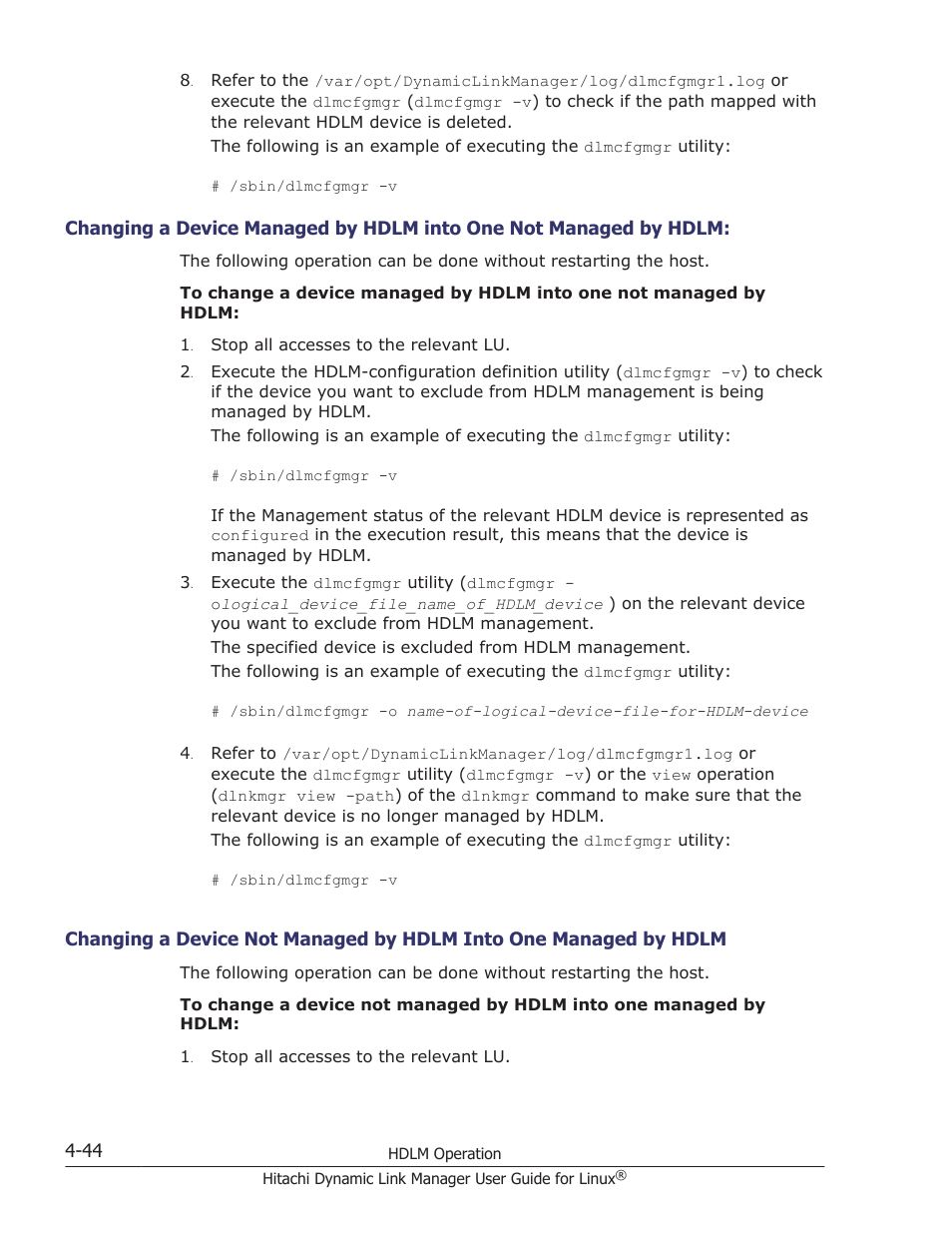 HP Hitachi Dynamic Link Manager Software User Manual | Page 376 / 712