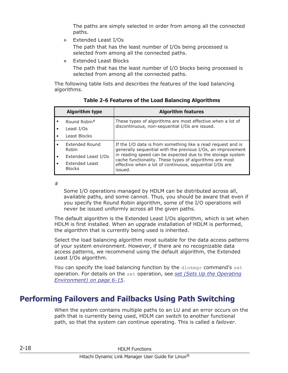 For details on performing failovers, see, Performing failovers and failbacks, For details on performing failbacks, see | Performing failovers and | HP Hitachi Dynamic Link Manager Software User Manual | Page 42 / 712