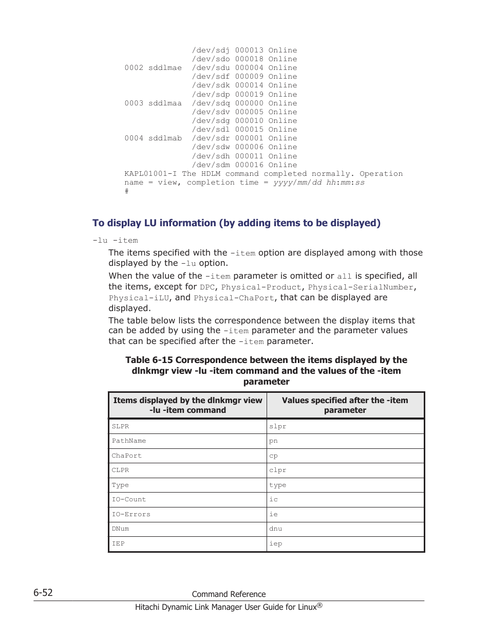 HP Hitachi Dynamic Link Manager Software User Manual | Page 446 / 712