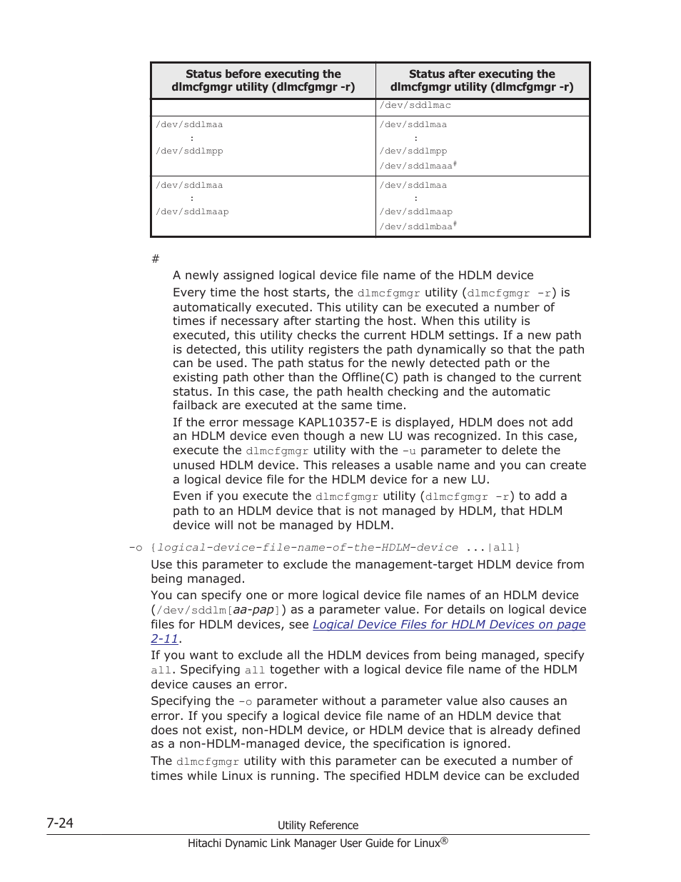 HP Hitachi Dynamic Link Manager Software User Manual | Page 484 / 712