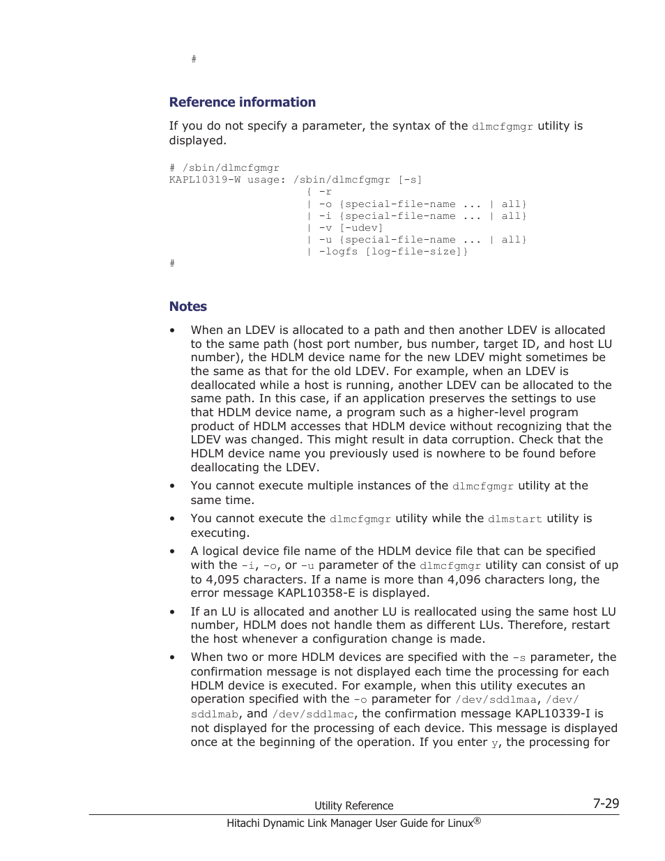 HP Hitachi Dynamic Link Manager Software User Manual | Page 489 / 712