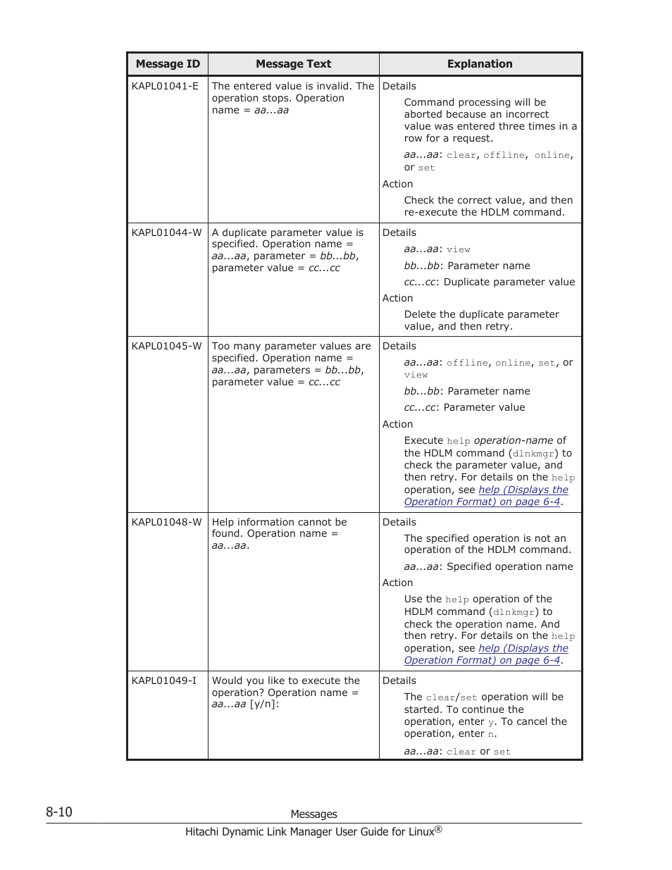 HP Hitachi Dynamic Link Manager Software User Manual | Page 522 / 712