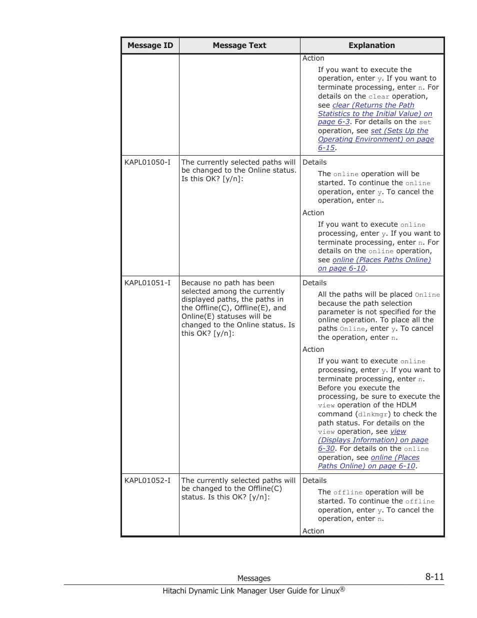 HP Hitachi Dynamic Link Manager Software User Manual | Page 523 / 712