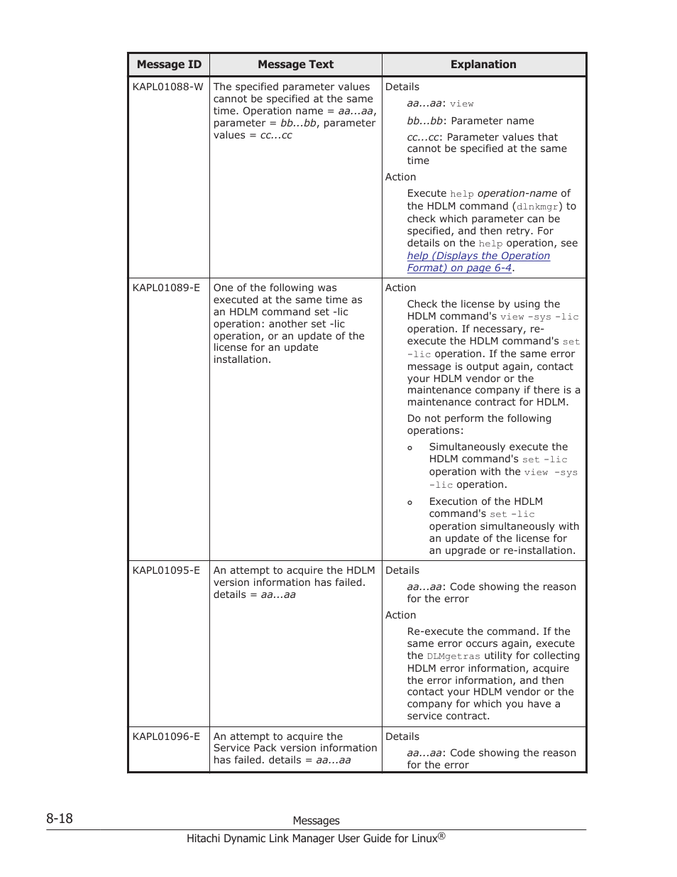 HP Hitachi Dynamic Link Manager Software User Manual | Page 530 / 712