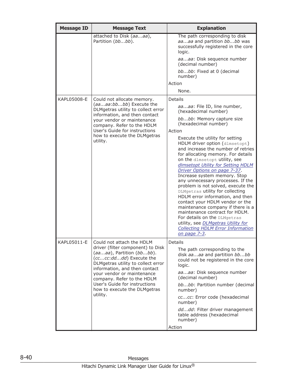 HP Hitachi Dynamic Link Manager Software User Manual | Page 552 / 712