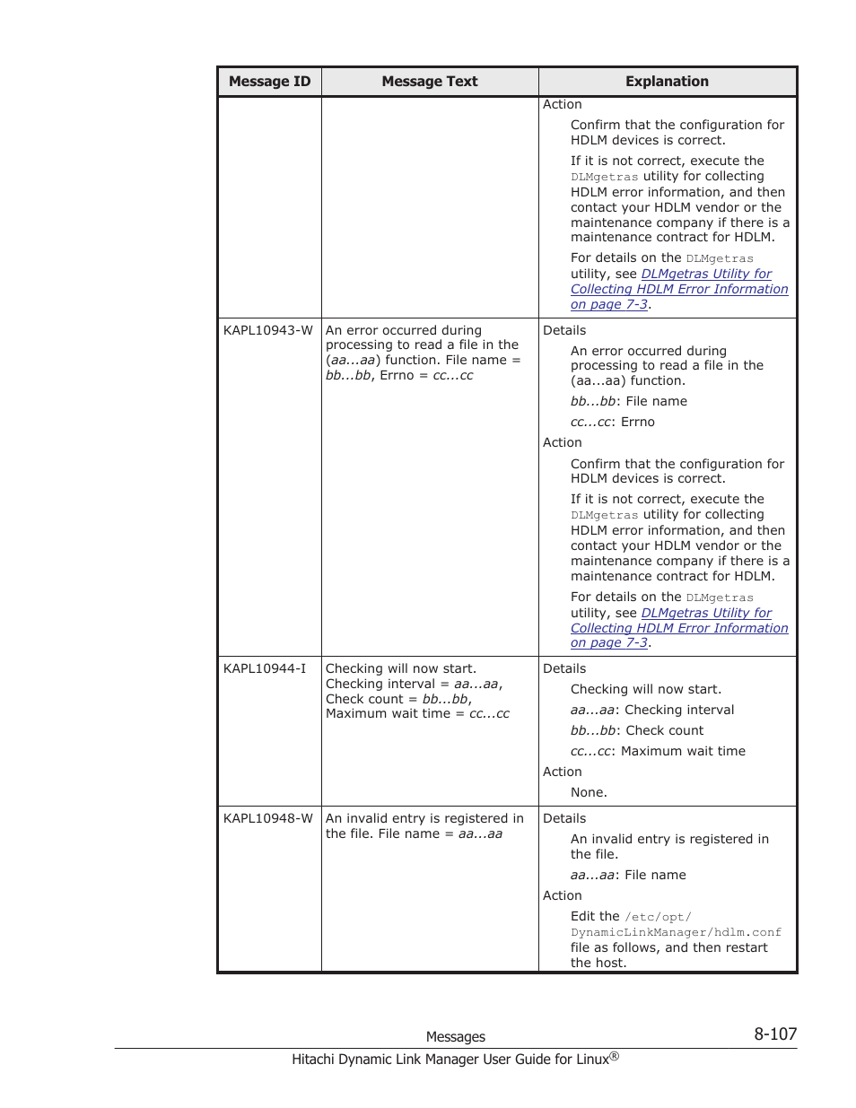 HP Hitachi Dynamic Link Manager Software User Manual | Page 619 / 712