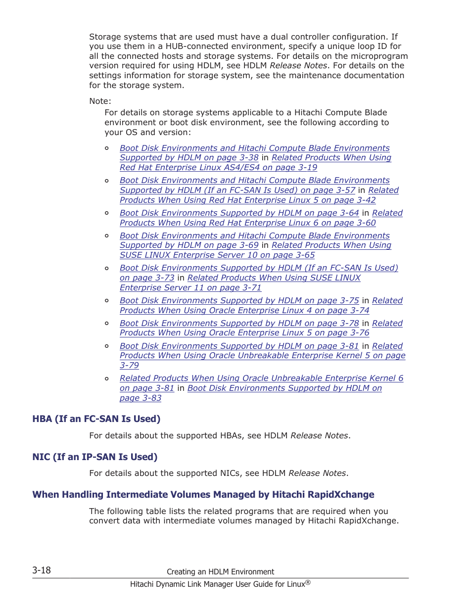 Hba (if an fc-san is used) -18, Nic (if an ip-san is used) -18 | HP Hitachi Dynamic Link Manager Software User Manual | Page 90 / 712