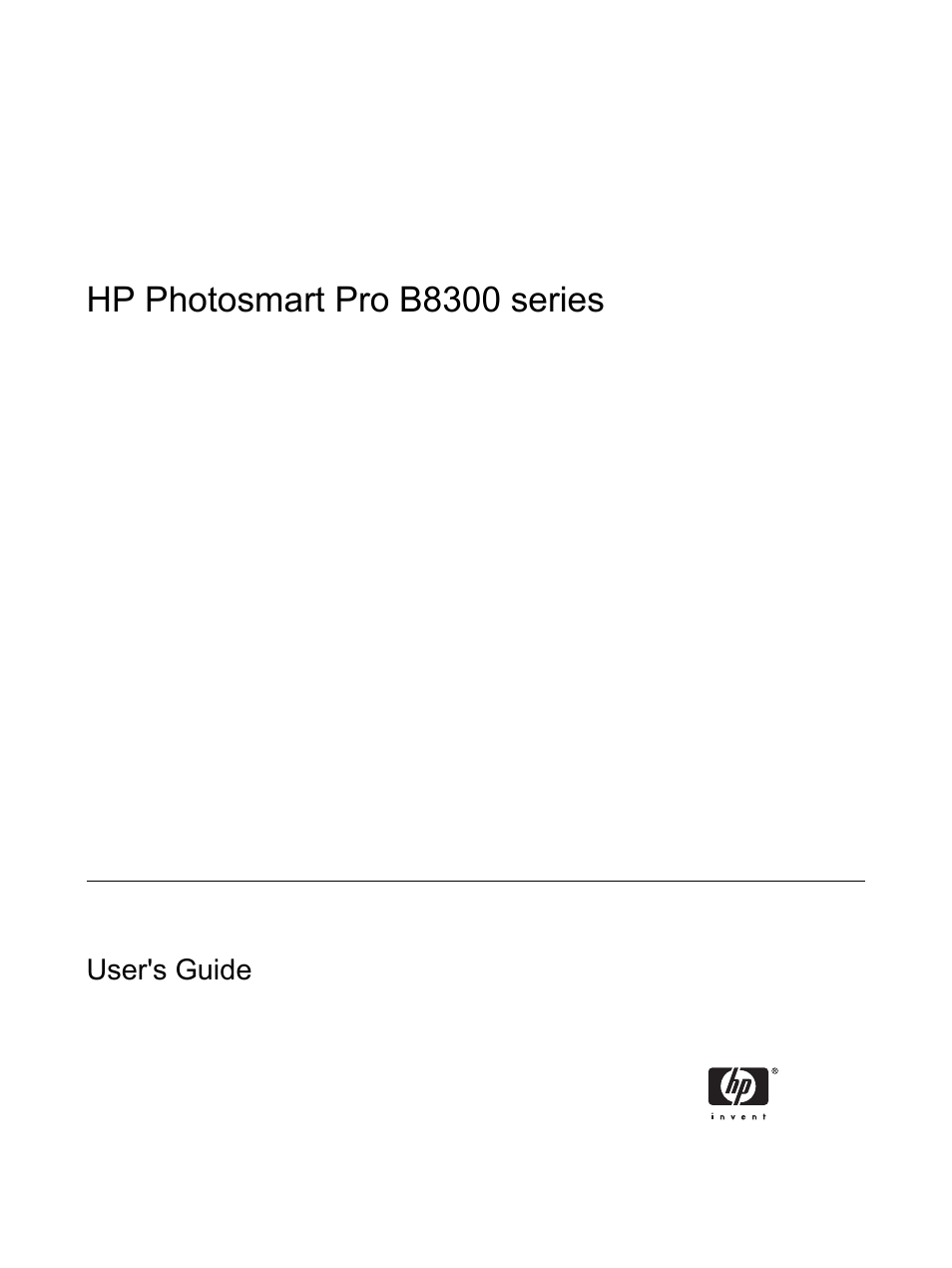 Hp photosmart pro b8300 series | HP Photosmart Pro B8353 Printer User Manual | Page 3 / 154