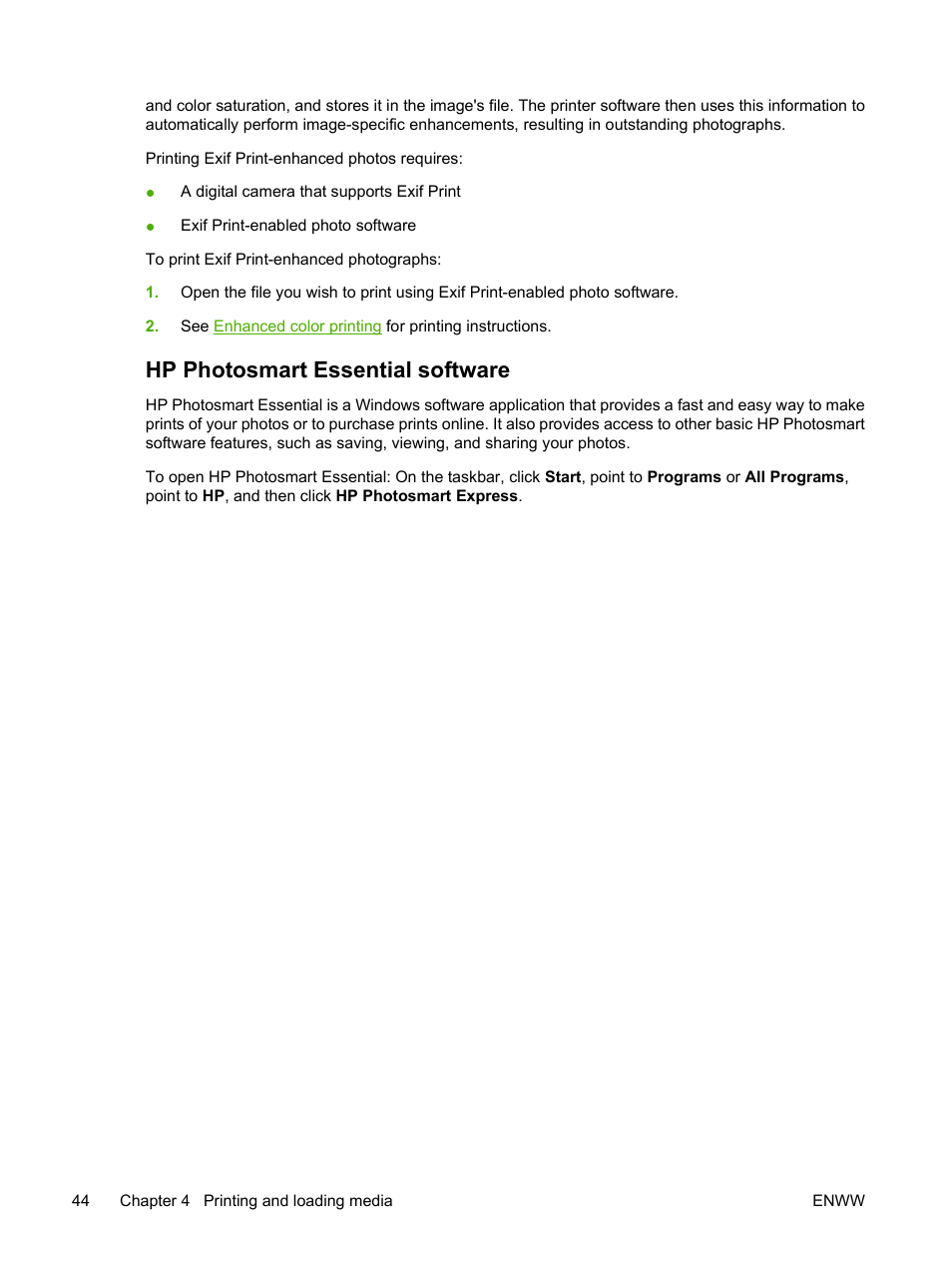 Hp photosmart essential software | HP Photosmart Pro B8353 Printer User Manual | Page 54 / 154