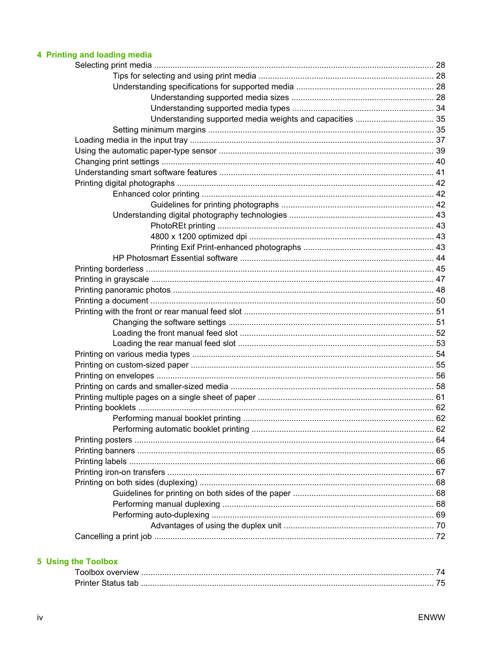 HP Photosmart Pro B8353 Printer User Manual | Page 6 / 154