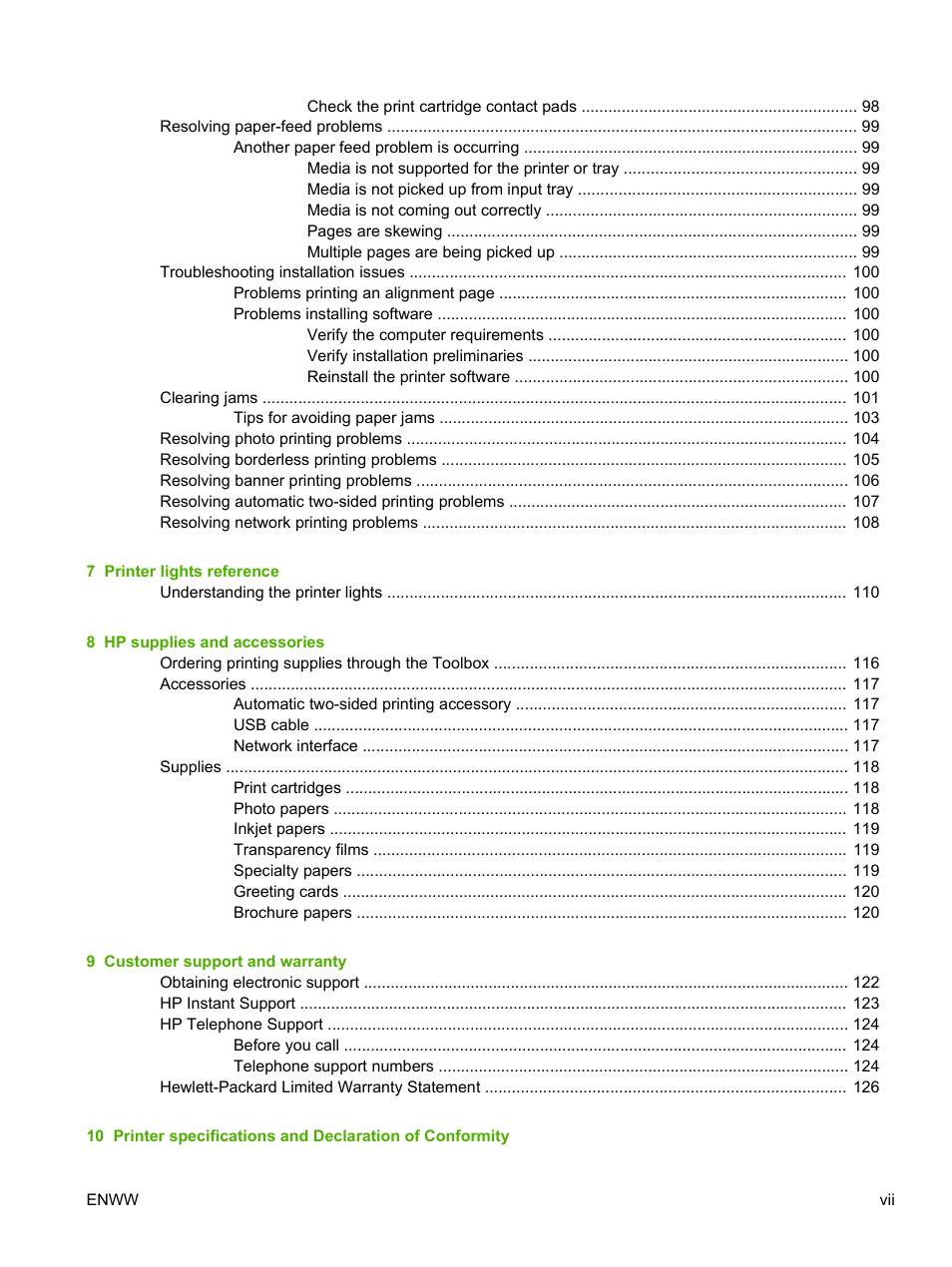 HP Photosmart Pro B8353 Printer User Manual | Page 9 / 154