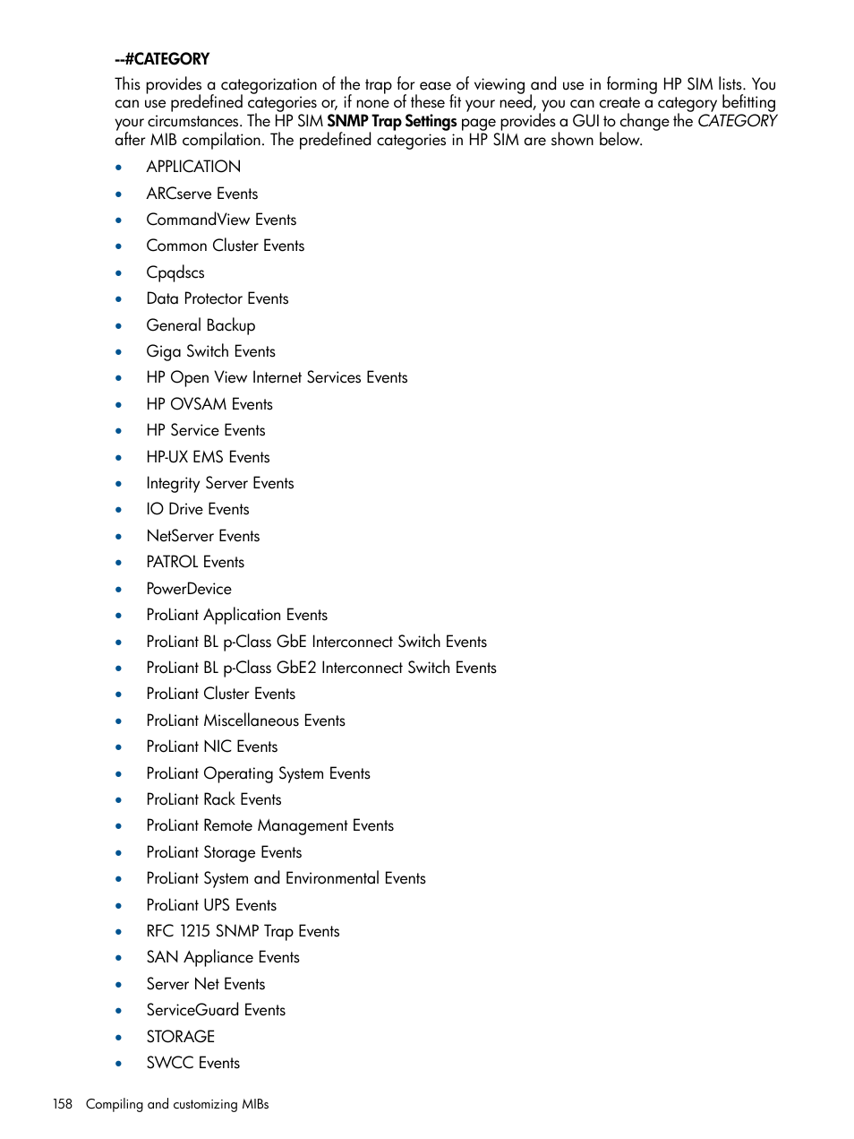 HP Systems Insight Manager User Manual | Page 158 / 254