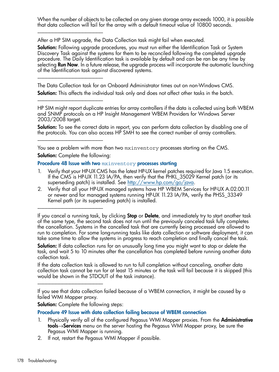 HP Systems Insight Manager User Manual | Page 178 / 254