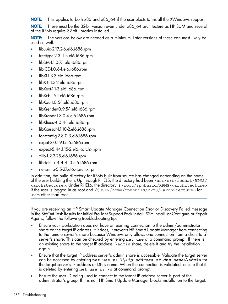 HP Systems Insight Manager User Manual | Page 186 / 254