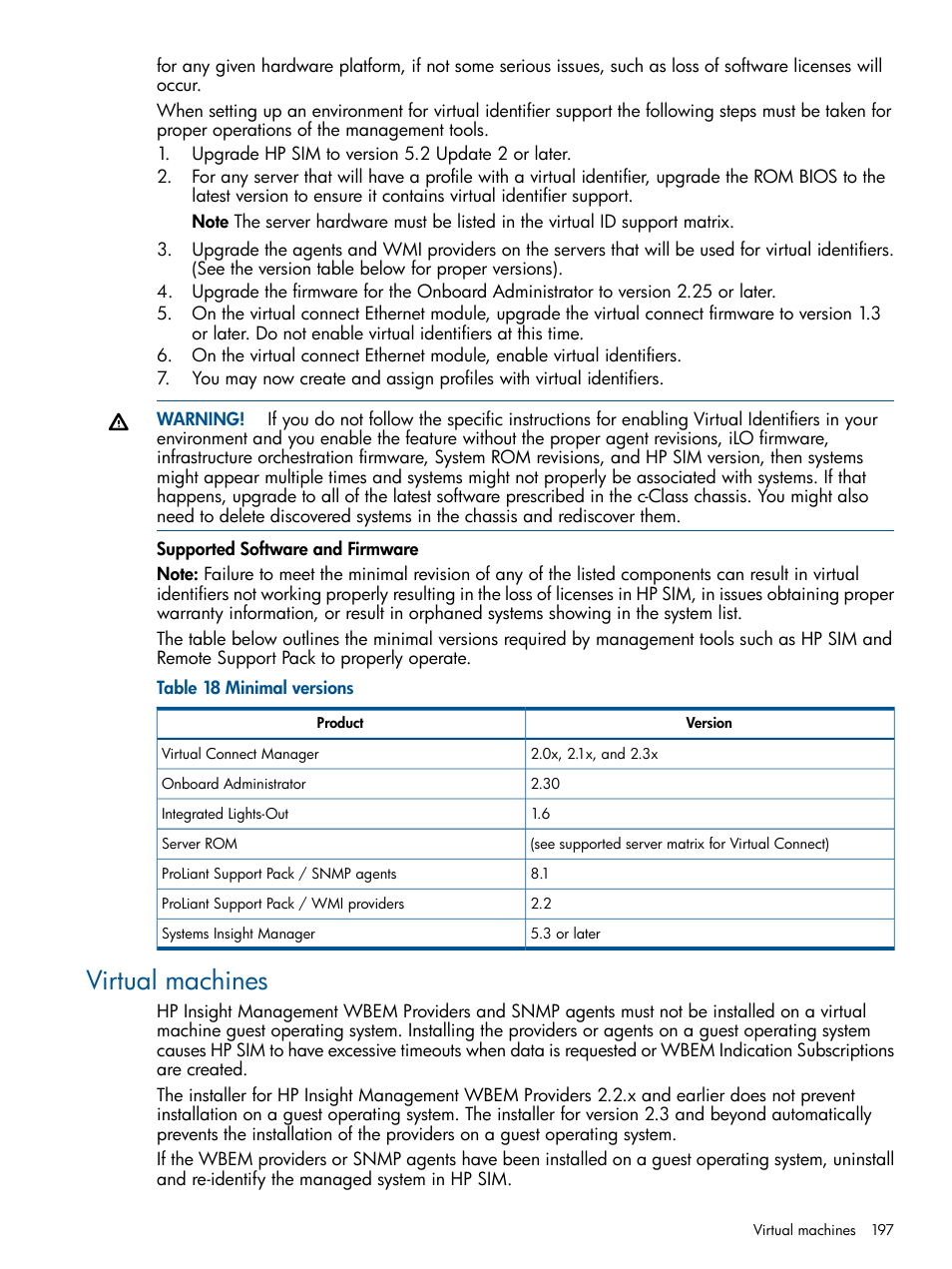 Virtual machines | HP Systems Insight Manager User Manual | Page 197 / 254