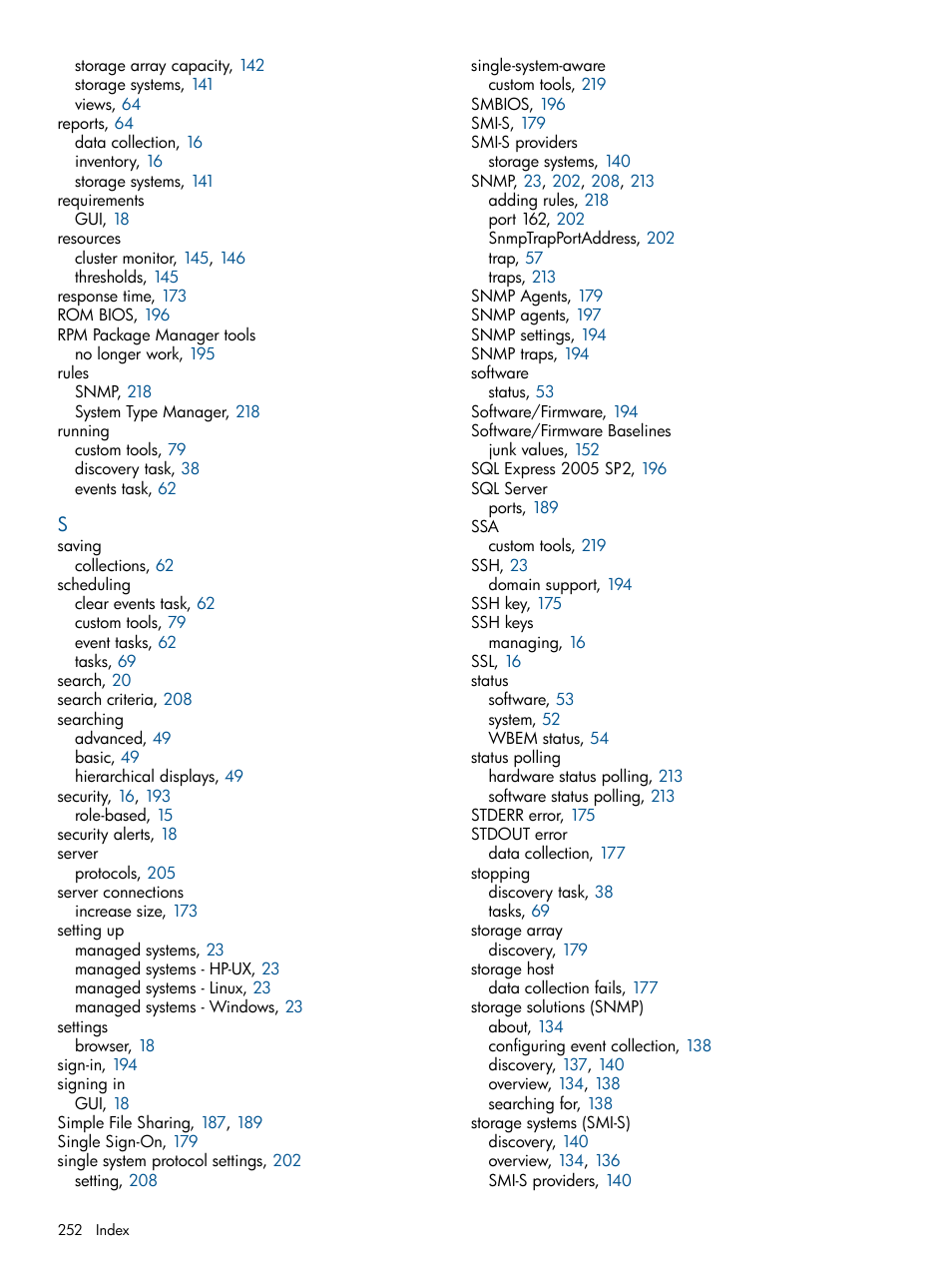 HP Systems Insight Manager User Manual | Page 252 / 254