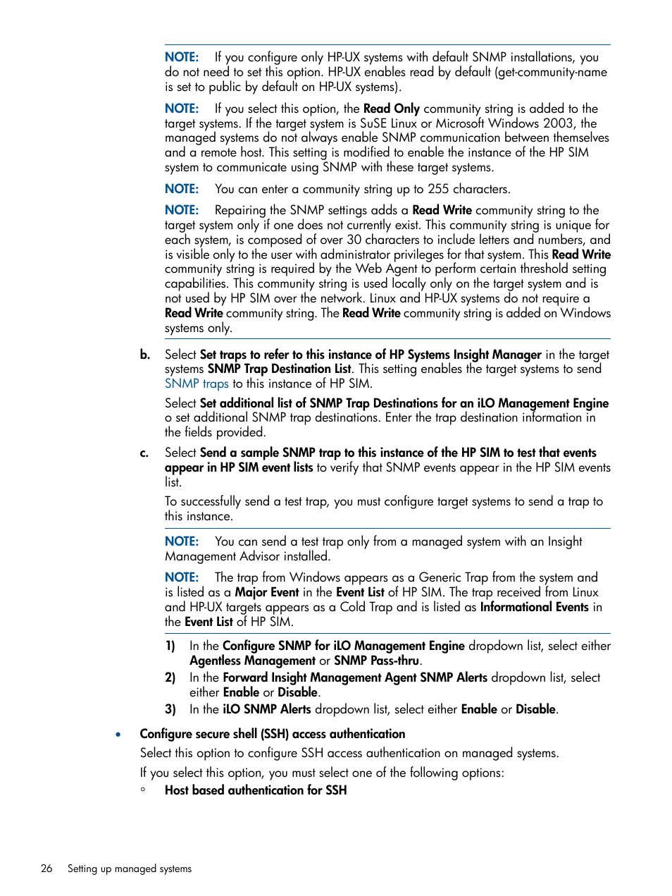 HP Systems Insight Manager User Manual | Page 26 / 254