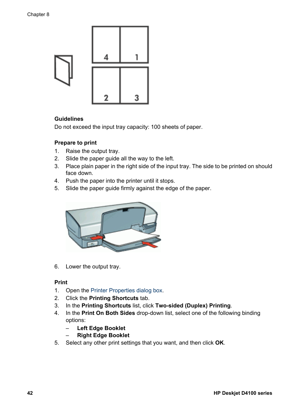 HP Deskjet D4160 Printer User Manual | Page 44 / 102