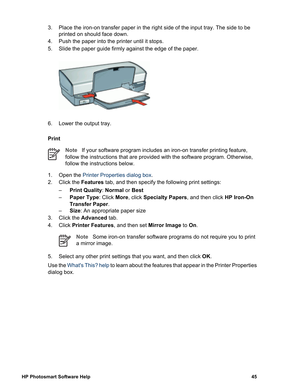 HP Deskjet D4160 Printer User Manual | Page 47 / 102