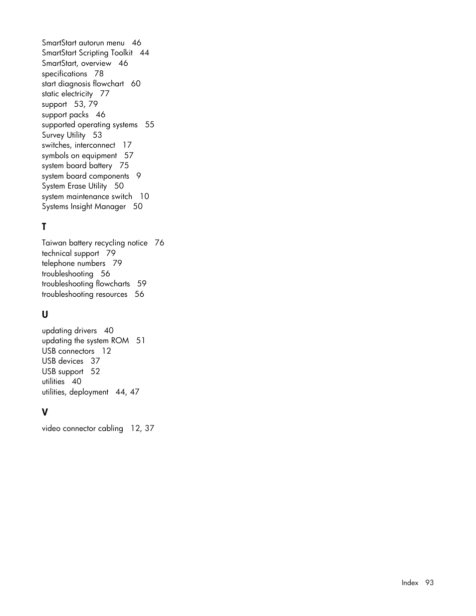 HP ProLiant BL685c Server-Blade User Manual | Page 93 / 93