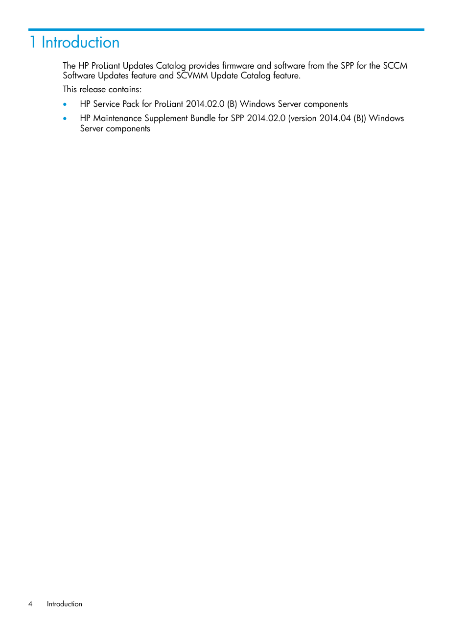 1 introduction | HP OneView for Microsoft System Center User Manual | Page 4 / 17