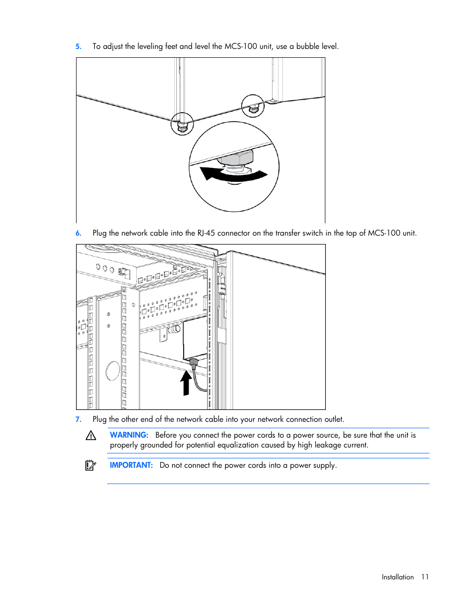 HP Modular Cooling System User Manual | Page 11 / 73