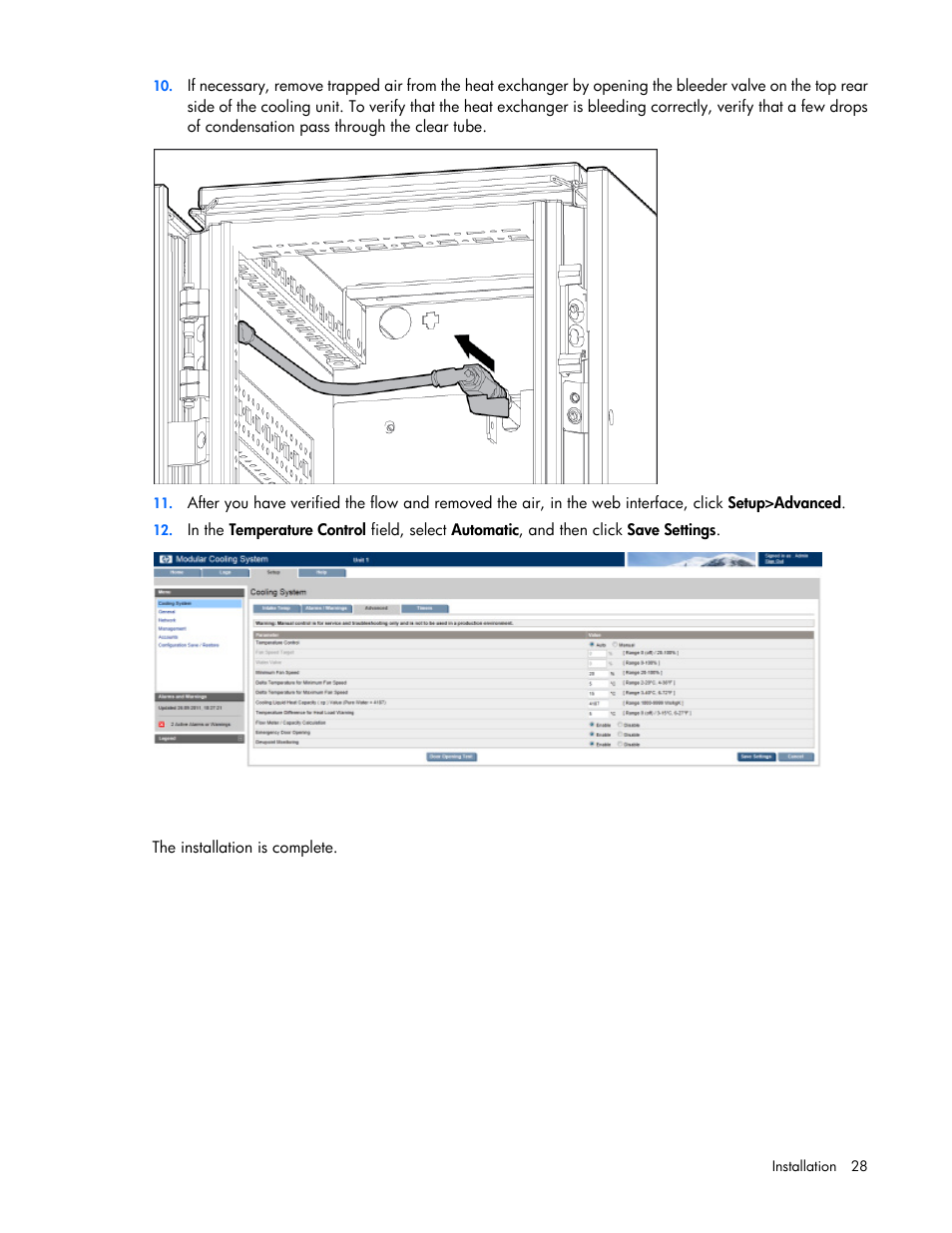 HP Modular Cooling System User Manual | Page 28 / 73