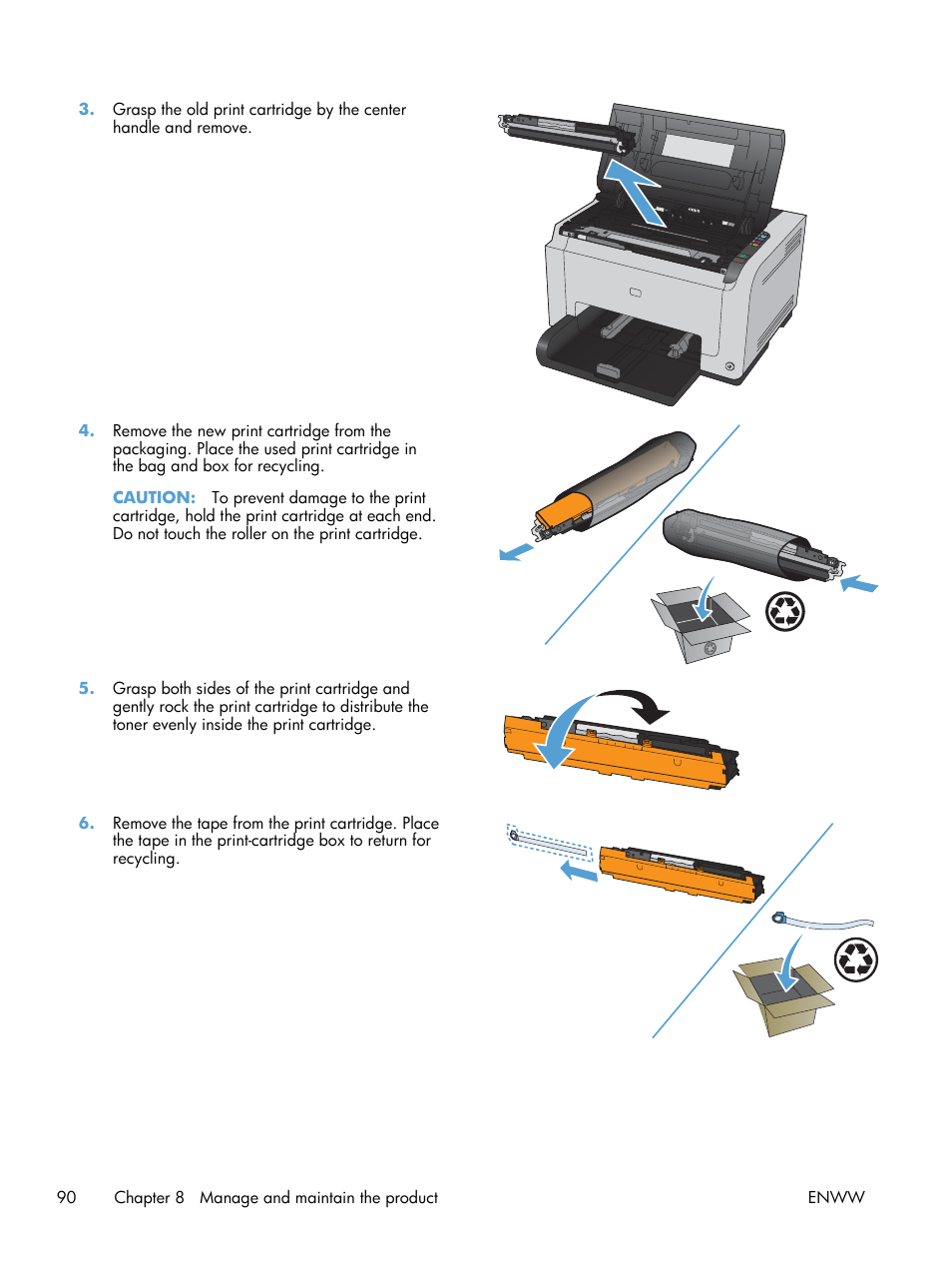HP LaserJet Pro CP1025nw Color Printer User Manual | Page 102 / 186