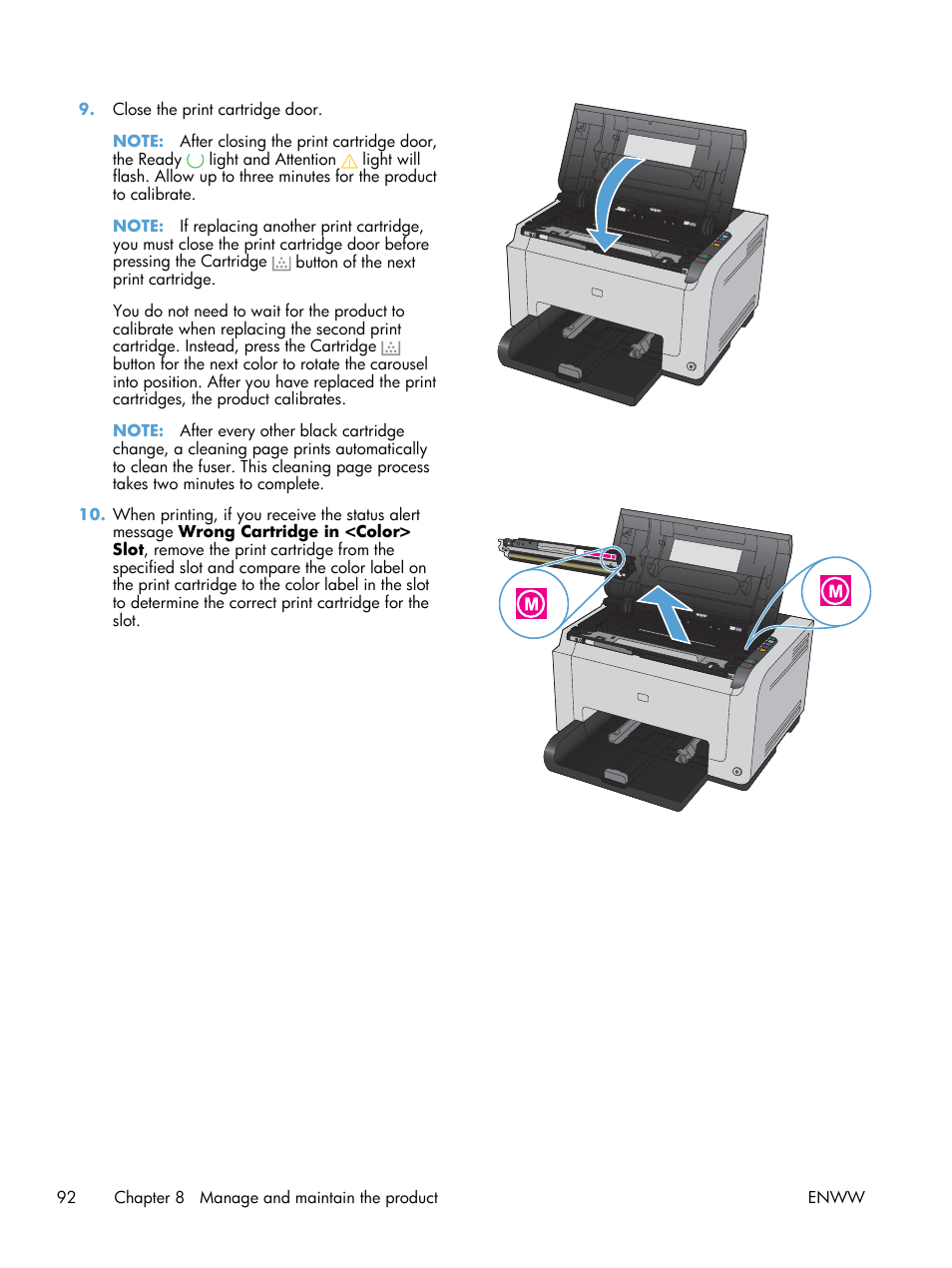 HP LaserJet Pro CP1025nw Color Printer User Manual | Page 104 / 186