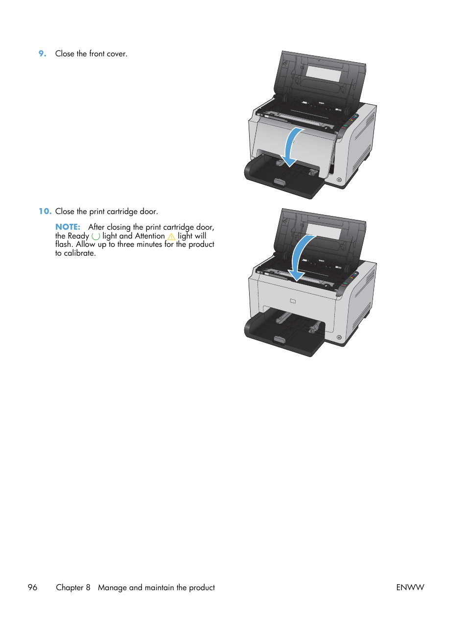 HP LaserJet Pro CP1025nw Color Printer User Manual | Page 108 / 186