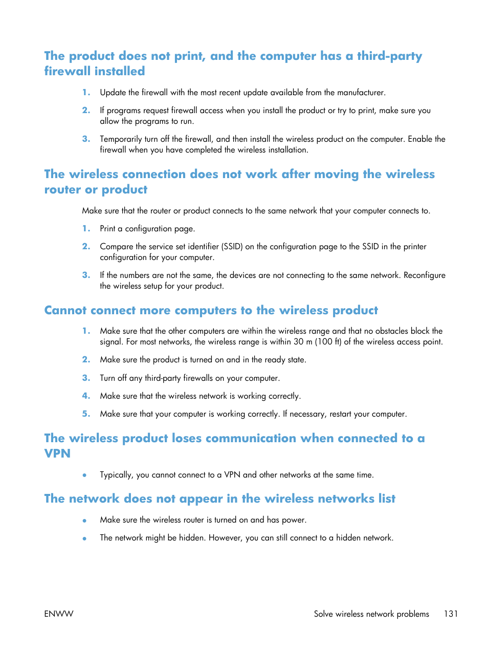 HP LaserJet Pro CP1025nw Color Printer User Manual | Page 143 / 186