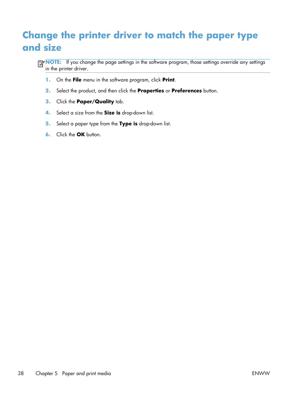 HP LaserJet Pro CP1025nw Color Printer User Manual | Page 50 / 186