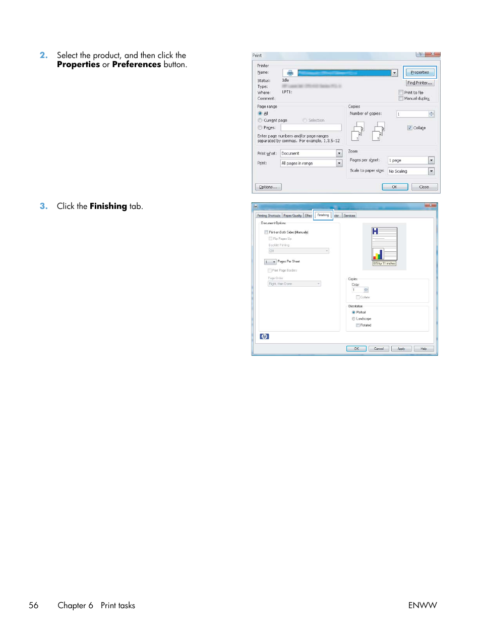 HP LaserJet Pro CP1025nw Color Printer User Manual | Page 68 / 186