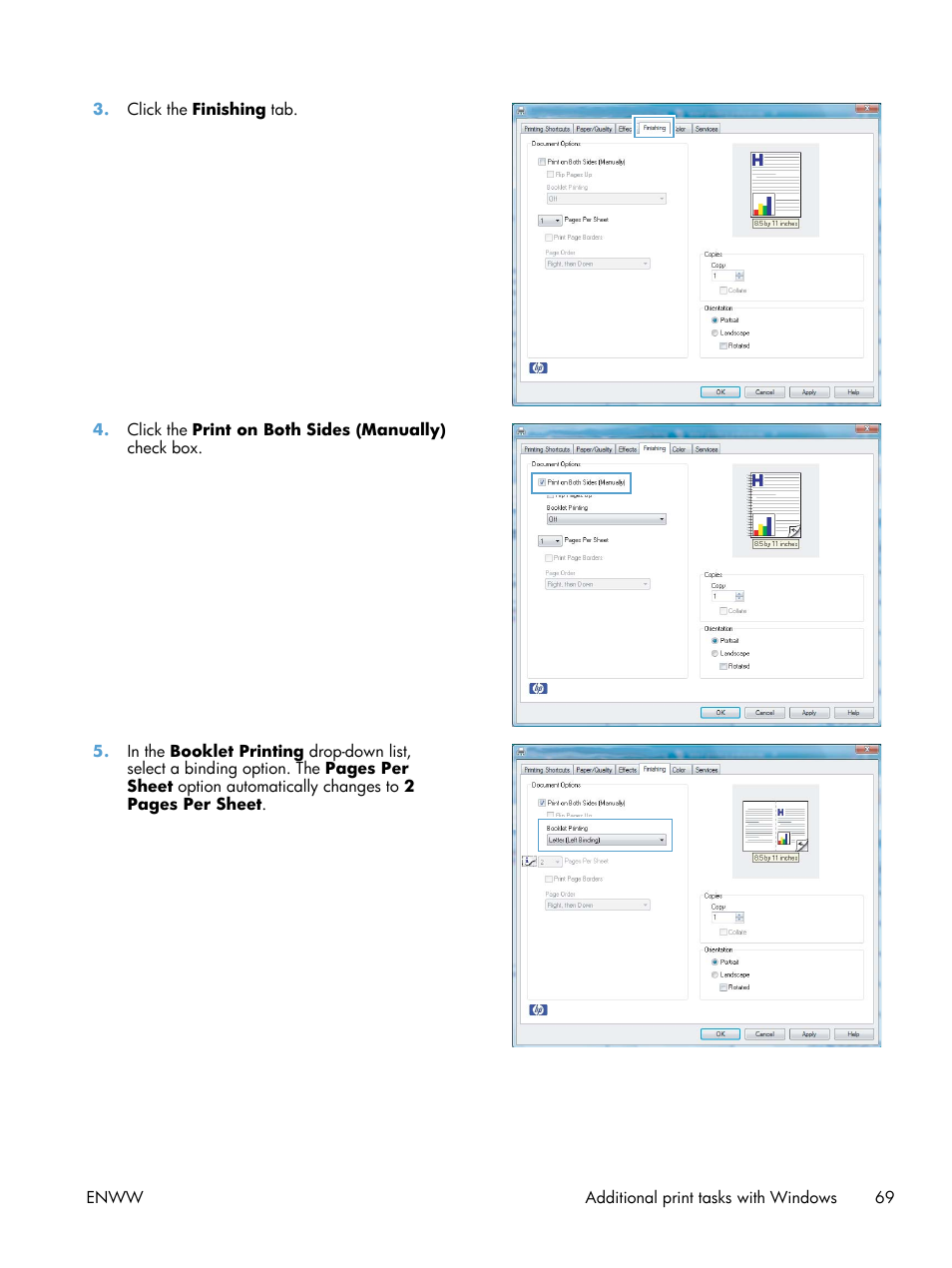 HP LaserJet Pro CP1025nw Color Printer User Manual | Page 81 / 186