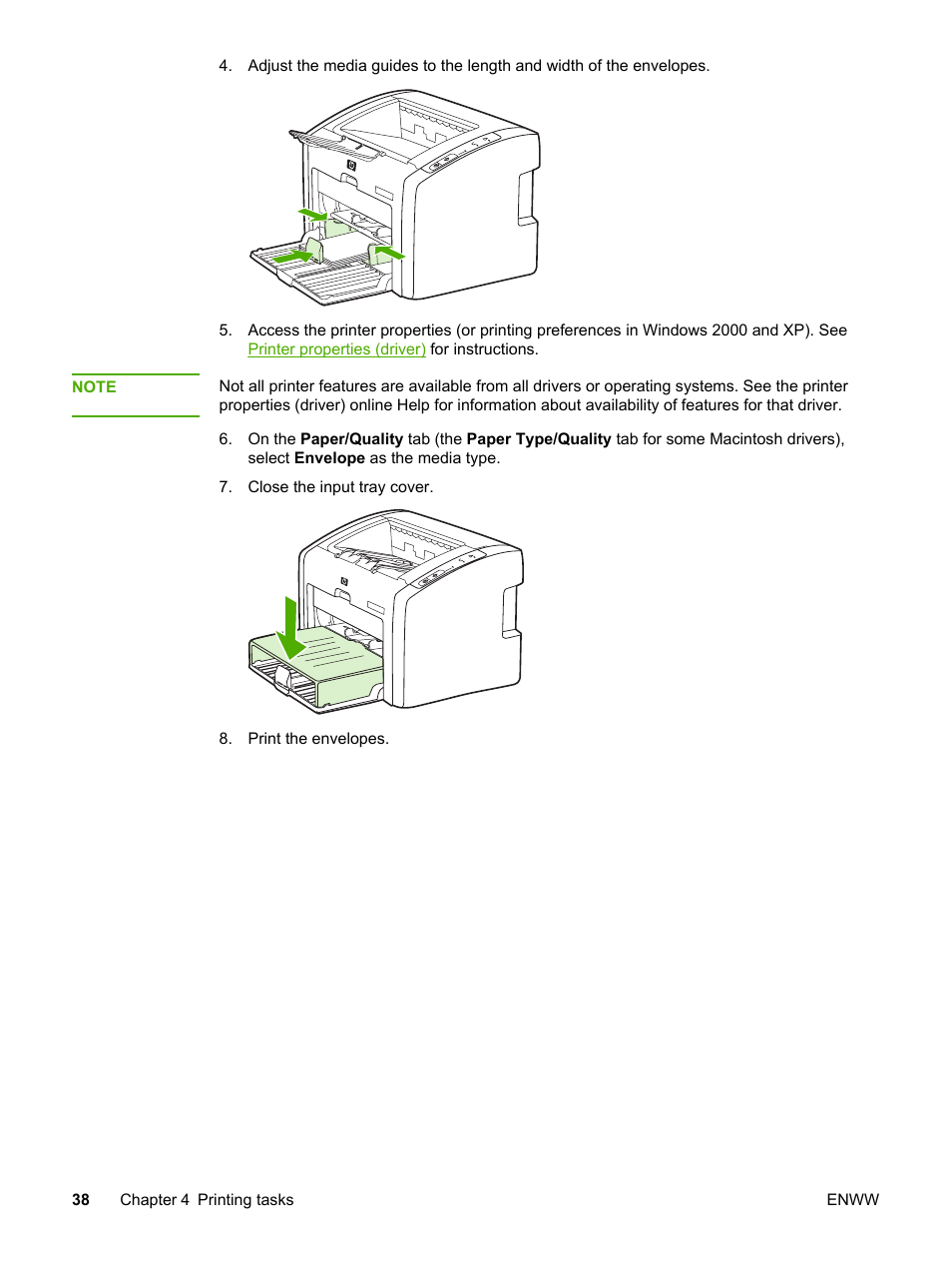 HP LaserJet 1022n Printer User Manual | Page 46 / 126