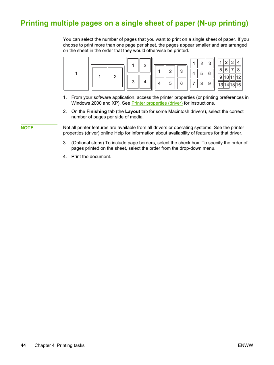 HP LaserJet 1022n Printer User Manual | Page 52 / 126