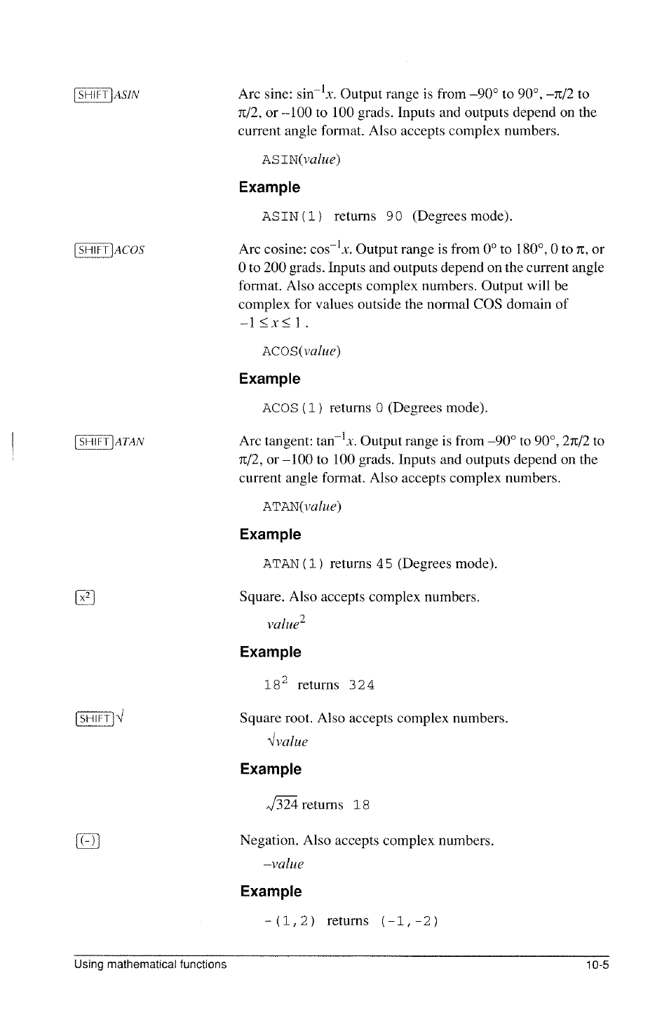 Example | HP 39g Graphing Calculator User Manual | Page 143 / 292