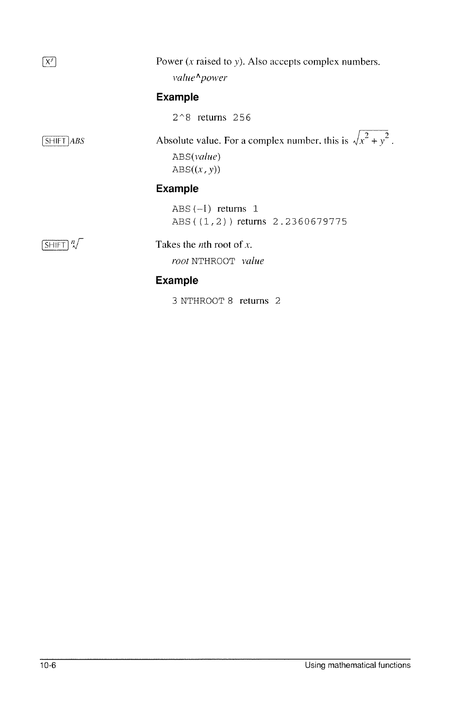 Example | HP 39g Graphing Calculator User Manual | Page 144 / 292