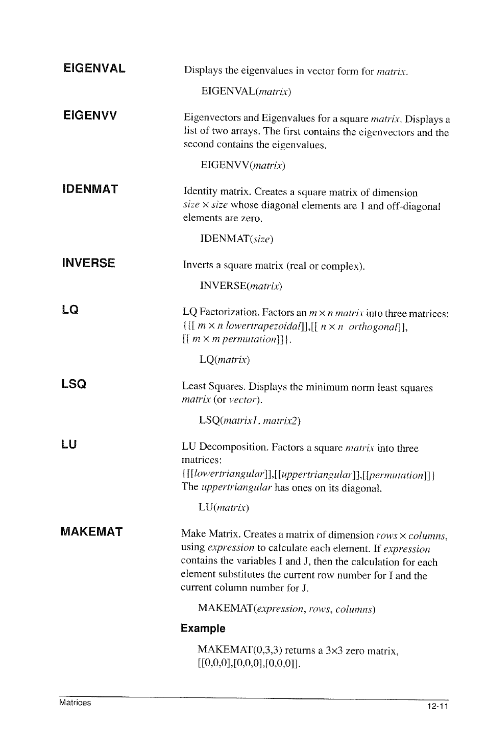 Example, Examples -13 | HP 39g Graphing Calculator User Manual | Page 185 / 292